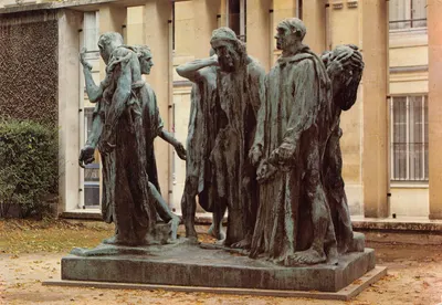 Les Bourgeois de Calais — sculpture en bronze d'Auguste Rodin — éditeur S.P.A.D.E.M. - Reproduction française