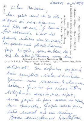 Abstrakcyjne stacje — dzieło Marc Chagalla — Wydawnictwo Muzeów Narodowych — Rewers