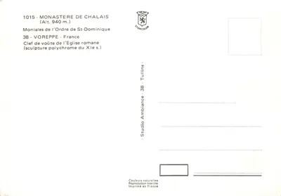 Monjas do Ordem de São Domingos — arco de teto da igreja romana — Studio Tullins — Verso