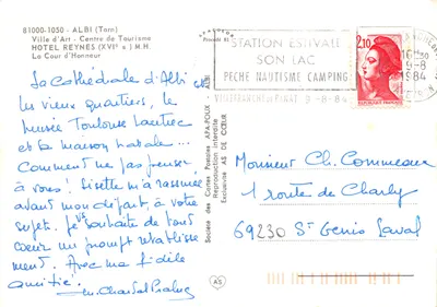 Cour d'Honneur — Hotel Reyne (século XVI) — AS, Albi — Verso