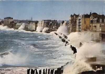 Tempestade de equinócio na praia do Sillon — Saint-Malo, edição Jack