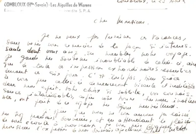 Combloux (Haute-Savoie) — Góry Waren (zakazana góra) — Wydawnictwo S.P.A. — Rewers