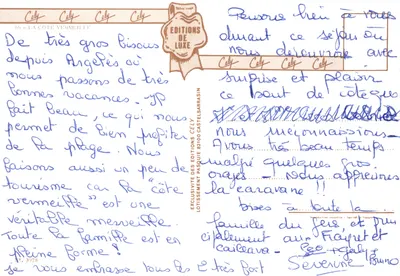 St. Cyprien, Argeles, Port Vendres, Collioure — A Côte Vermeille — Éditions Cély — Verso