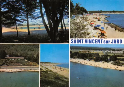 Saint Vincent sur Jard — vista da praia e da costa — Edição da Estacade