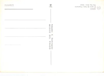 Wóz siana — szczegół z obrazu Bosch — wydawca Sillex, nr P.232 — Rewers