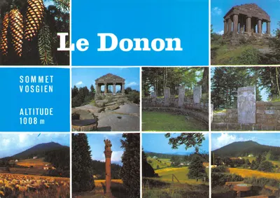 Le Donon — cume vosgiana com templo grego e paisagens — editor COMPA