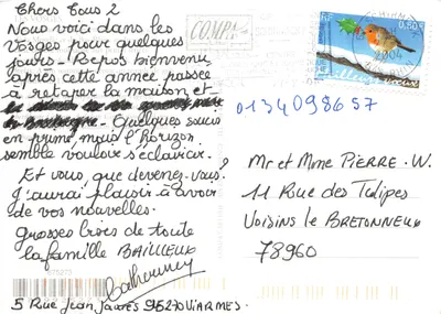 Le Donon — cume vosgiana com templo grego e paisagens — editor COMPA — Verso