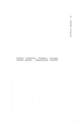Rodez — Panorama de Rodez — Éditions Modernes « Théojac », Limoges — Verso