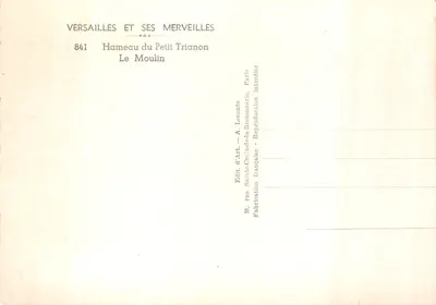 Aldea del Petit Trianon — La Molina — Editor A. Leconte, París — Reverso