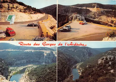 Rodovia das Gorges da Ardèche — vista panorâmica do cânion — Éditions CELLARD