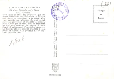 Zatoka Zmarłych — Légende de la Baie des Trépassés — Wydawnictwo Art Jos — Rewers