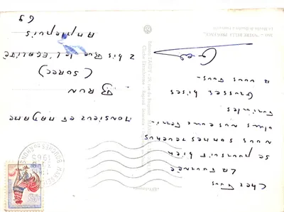 O Moulin de Daudet em Fontvieille — editor TARDY, n°360 — Verso