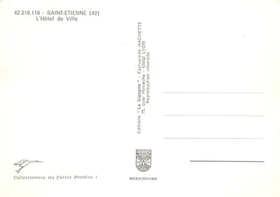 Roanne — Hotel de Ville — editor IRIS — Verso