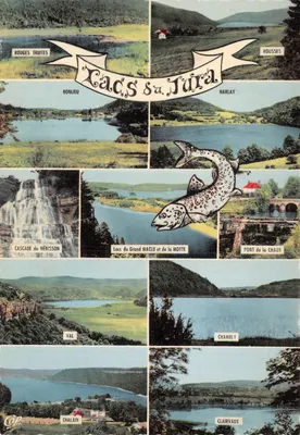 Lagos do Jura — Vista panorâmica dos lagos e cascadas com truta vermelha — Editor: Cie des Arts Photomécaniques - 5