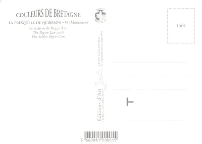 Le château de Beg-er-Lan — château fortifié sur falaise — Éditions d'Art, n° 1461 — Verso