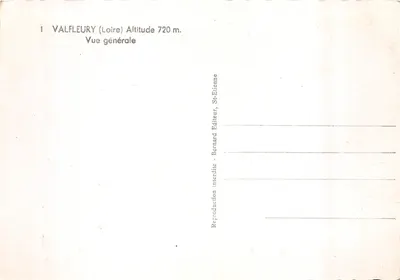 Valfleury (Loira) — ogólne widok — wydawca Bernard-Etienne — Rewers