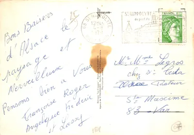 Trasa Wina — Alzacja — Wydawca: Wydawnictwo 'Lo Cigogne' — nr 101 — Rewers