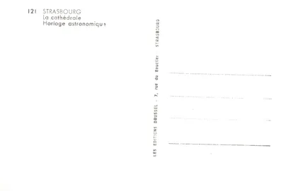 Strasbourg — Katedra — Astronomiczny zegar — Wydawnictwo Boulciler — Rewers