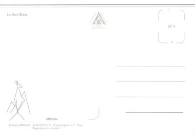 The Mont-Blanc — snow-covered panoramic view — Editions REVALP - ALBERTVILLE — Back