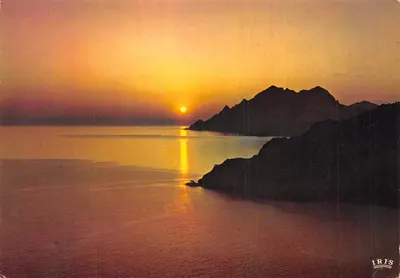 Porto (Córsega) — pôr do sol espetacular — editor IRIS