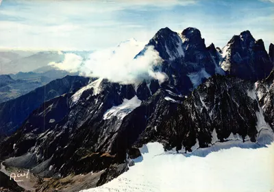 As Alpes do Dauphiné — Vista do Pic Sans Nom (3.699 m) e do Glacier Blanc — Éditions Airel