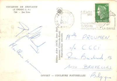 Le Croisic — porto e praia — Edição de Arte JACK (Côtes-du-Nord) n°799 — Verso