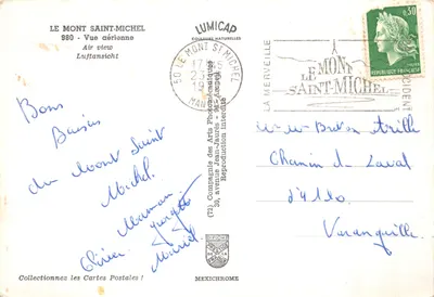 Monte Saint-Michel — vista aérea — editor IRIS — Verso