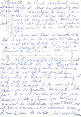 Kalanki w Marsylia — widok panoramiczny zatoki między skałami — wydawca ARY — Rewers