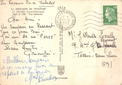 Le Croisic — Vista generale — Éditions d'Art JOS. Le Doaré, Châteaulin — Verso