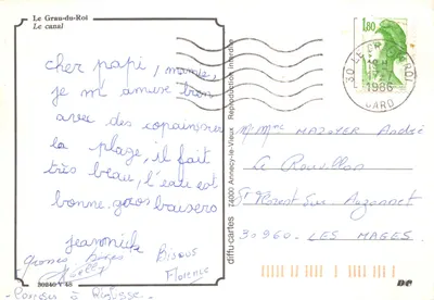 Le Grau-du-Roi — O canal — editor Daniel Fayas — Verso
