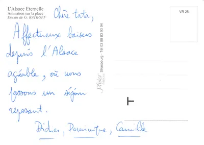 L'Alsace Eternelle — animacja na placu, wydawca Pfister éditions, nr VR 25 — Rewers