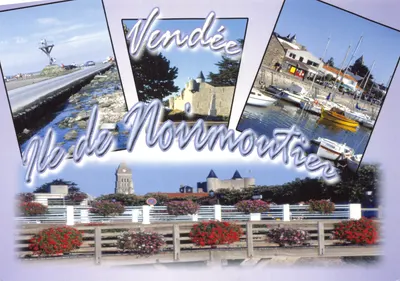 Ilha de Noirmoutier — Vista panorâmica com castelo, porto e baliza — Atlantic Editions