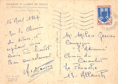 La Tremblade — uprawy ostryg — Wydawnictwo Sztuki Yvion — Rewers