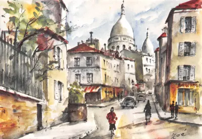 Vista de Montmartre — Coração Sagrado no fundo — G. Navarro, N° 14