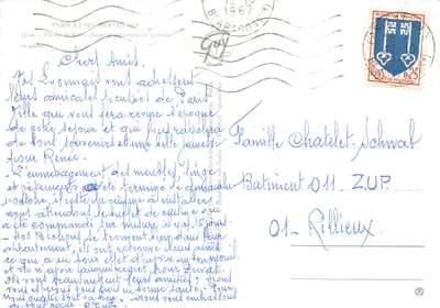 Paris e suas maravilhas — Flecha da Notre-Dame e panorama do rio Sena acima — Impresso na carta n°5166 — Verso