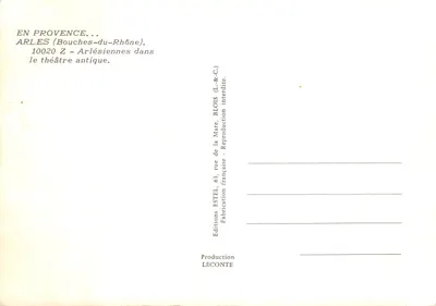 Arlésiennes na antyku teatralnym — Estel — Rewers