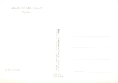 Nissan-Ensérune (Hérault) — O Oppidum — Serviço Comercial Historiques Grand Palais - Paris — Verso