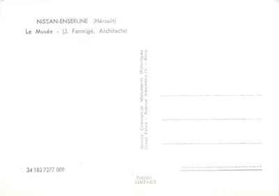 Nissan-Enserune — Museu — editor Service Commercial Palais Historiques, Avenue Alexandre-III, Paris — Verso