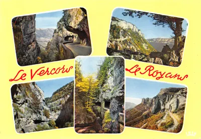 O Vercors — As gargantas da Bourne, Os Grandes Goulets, Passo do Rousset — editor LUMICAP