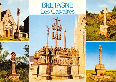Bretanha — Os Calvários — editor Combier Imprimeur Mâcon