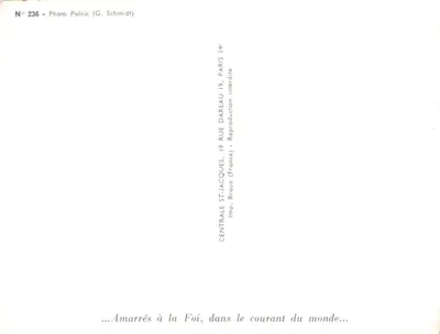 Ancre de bateau — detalhe de um barco amarrado — Photo Palnic (G. Schmidt) n°236 — Verso