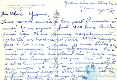 Port Grimaud (83) — La Cité Lacustre w nocy — Wydawnictwo MAR — Rewers
