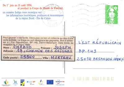 Lille-Nord-Pas-de-Calais — Informations touristiques pratiques économiques — Indigo N° 0803 06 59 62 — Verso