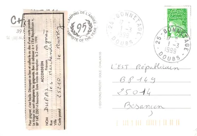 Chalain - Jura-Francja — kemping z widokiem na jezioro i las, wydawca ÉDITIONS PROTEC - DOLE — Rewers