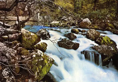 Cascade de la 1ère Cascade — Fontaine-de-Vaucluse — éditeur CIMCOLOR
