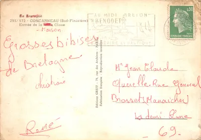 Entrée de la Ville Close — Concarnéau (Sud-Finistère) — Éditions Gréff — Verso