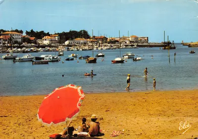 Capbreton — Le Nouveau Port de Plaisance au fond, l'arrivée à la Grande Plage — Éditeur Elcée, N° 5955