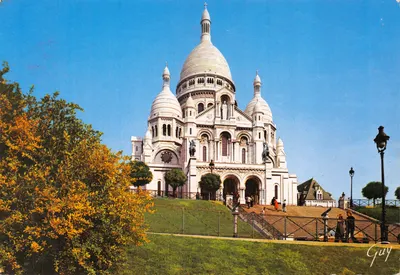 Sacré-Cœur de Montmartre — basilique (1876-1910) — Éditions GUY, Imprimé sur la carte