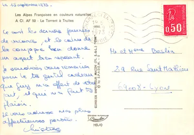 Le Torrent à Truite - Les Alpes Françaises en couleurs naturelles — éditeur CIM — पीछे