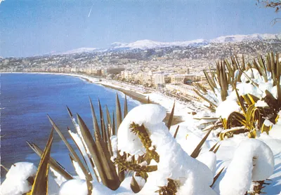 Nice — vue hivernale enneigée — éditeur non visible